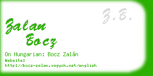 zalan bocz business card